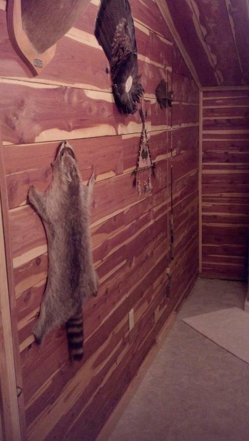 Cedar Cabin Located On A Buffalo Farm Marshall Exterior foto