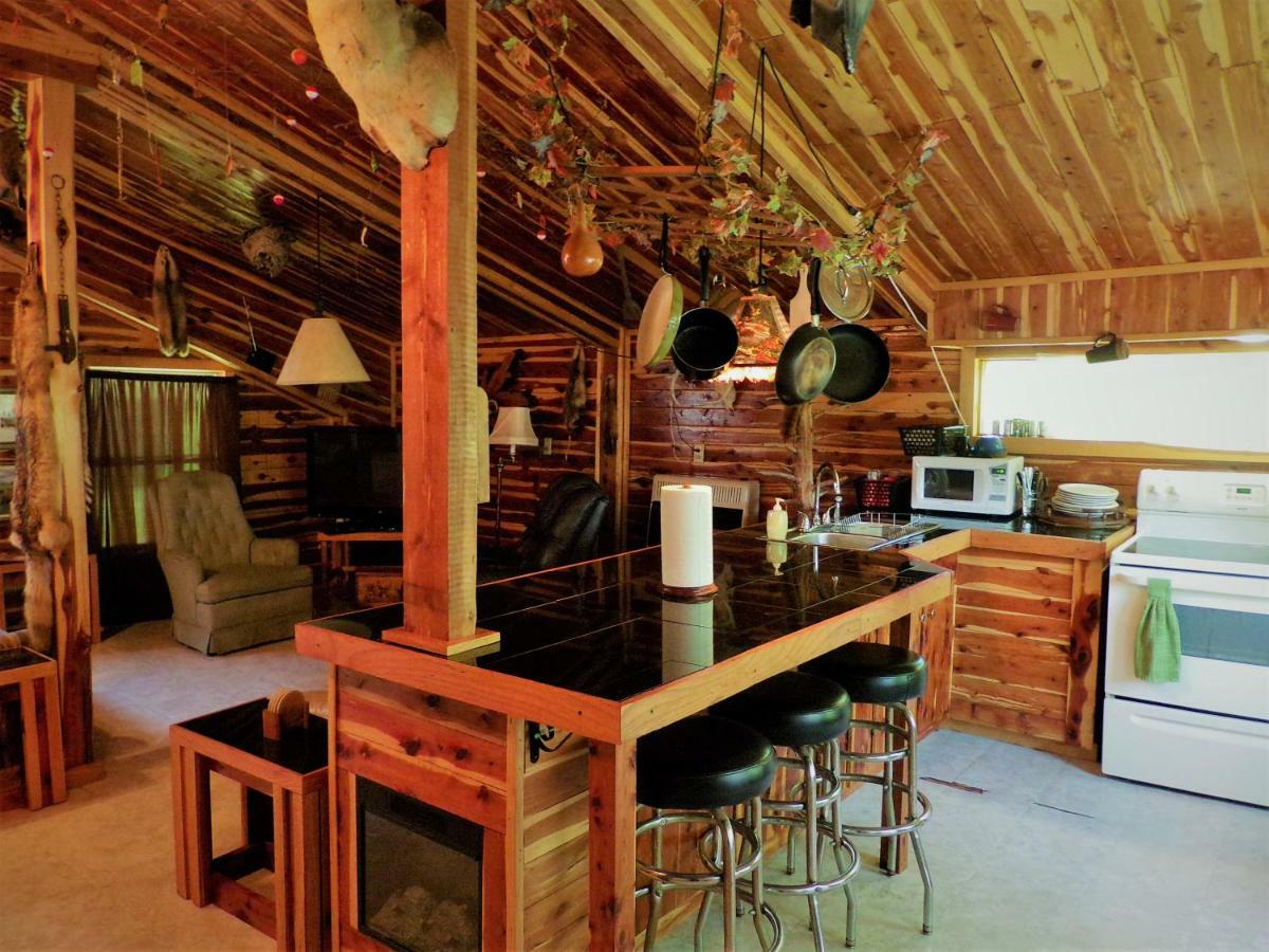 Cedar Cabin Located On A Buffalo Farm Marshall Exterior foto